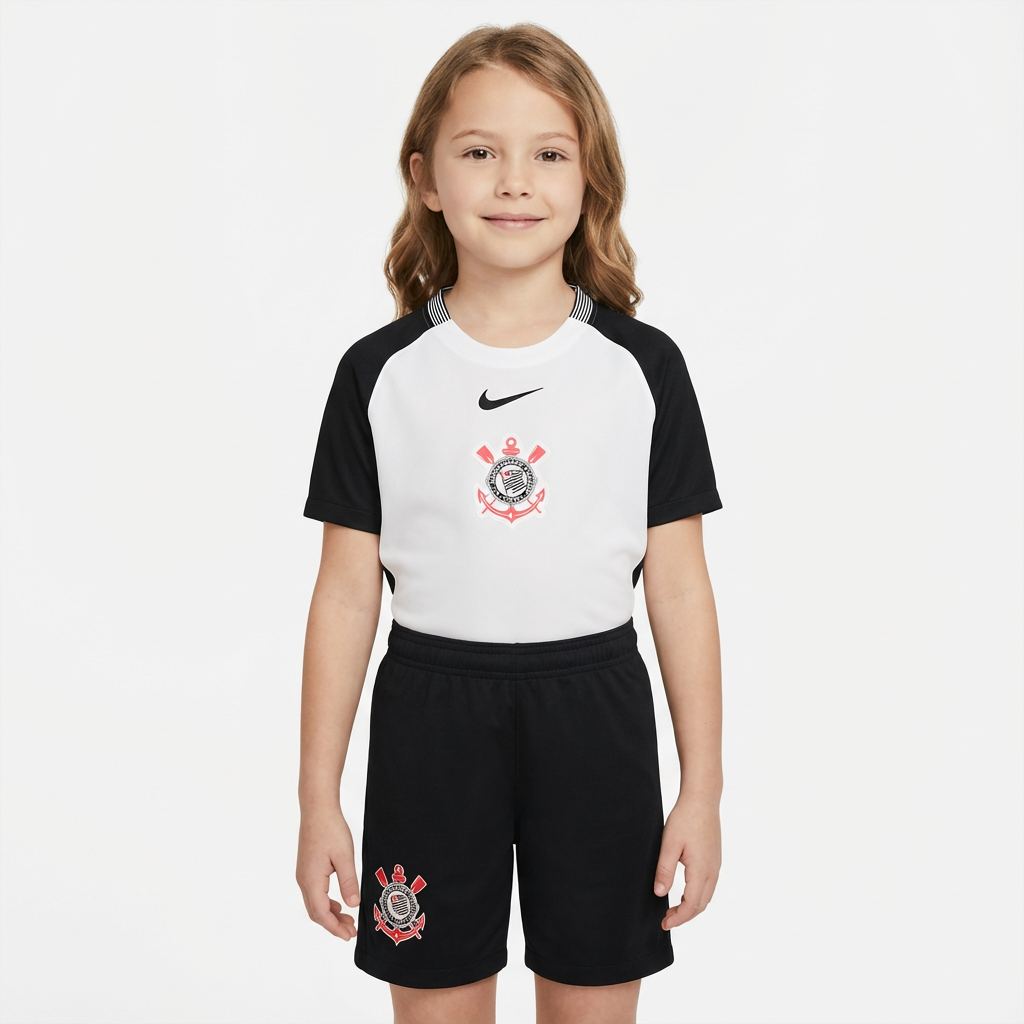 Conjunto Infantil Feminino Nike Corinthians 2025/26 III