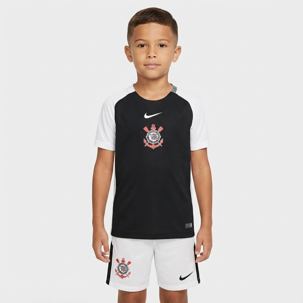 Conjunto Infantil Nike Corinthians 2025/26 II